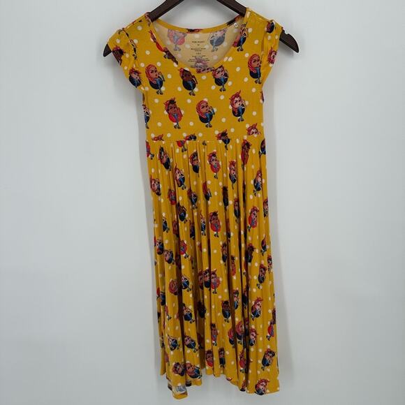 Bundle Posh Peanut Rosie Riveter Tiger Heart Cap Sleeve Ruffled Twirl Dress 10 - Picture 2 of 16